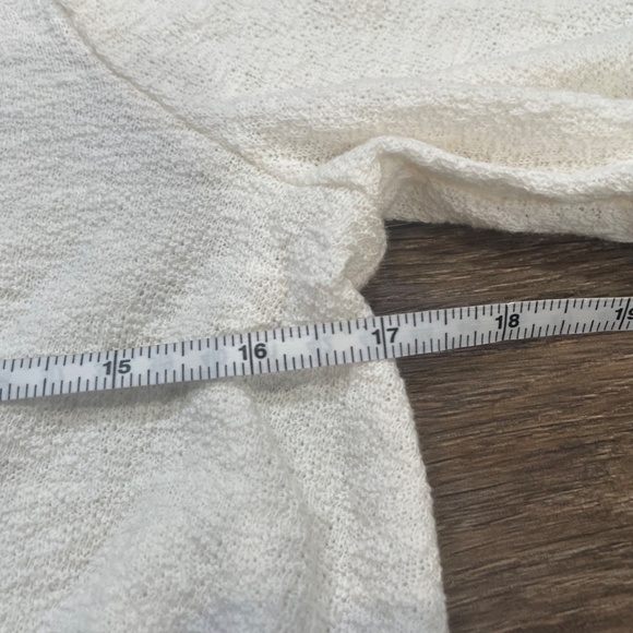 Madewell Texture & Thread Smocked Bell-Sleeve Top, CREAM, size Small NWT - Picture 10 of 13